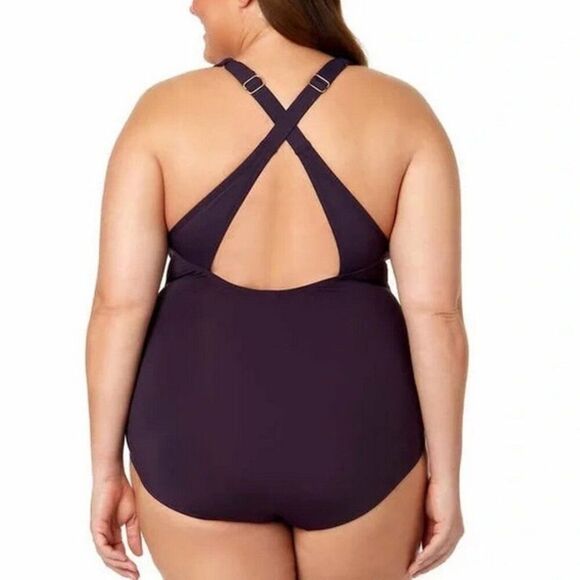 NWT Lands' End Ladies' Swimsuit Purple Size Small - Picture 4 of 5